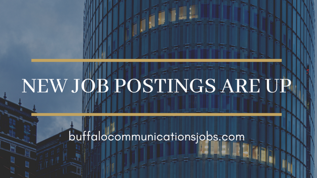 Communications Job Postings for the Week of March 22