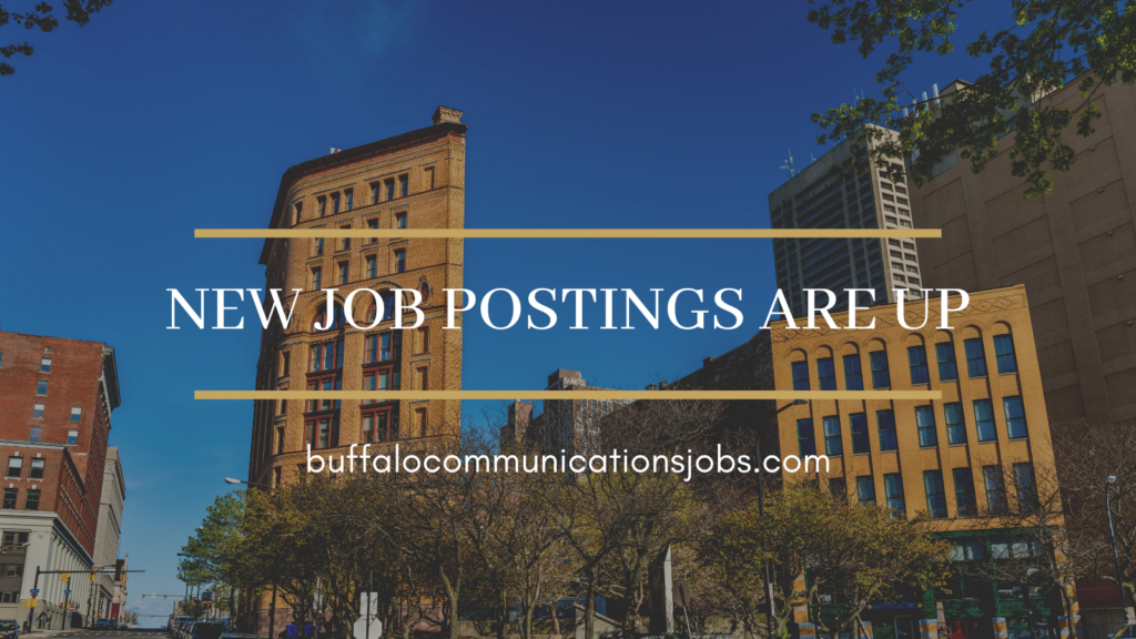 Job Postings for the Week of Nov. 7 Buffalo Communications Jobs